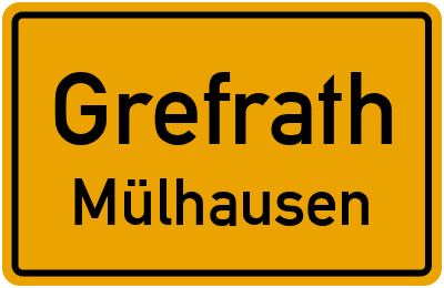Straßenverzeichnis Grefrath Mülhausen