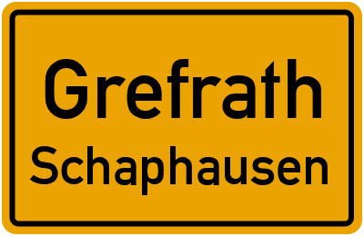 Straßenverzeichnis Grefrath Schaphausen