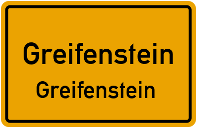 Ortsschild Greifenstein Greifenstein