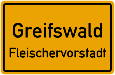 Straßenverzeichnis Greifswald Fleischervorstadt