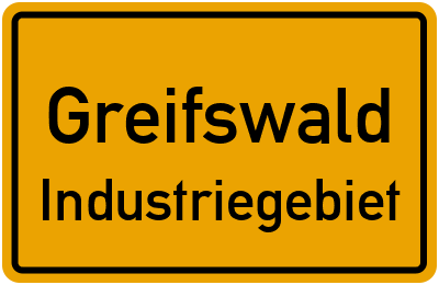Straßenverzeichnis Greifswald Industriegebiet