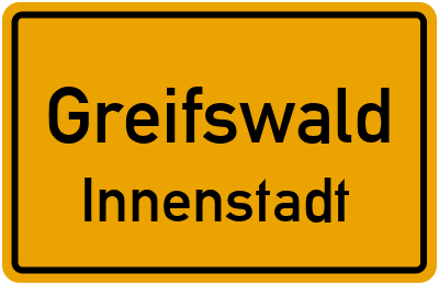 Straßenverzeichnis Greifswald Innenstadt