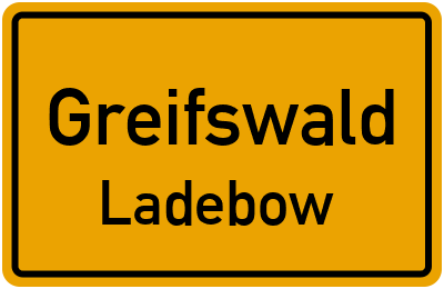 Straßenverzeichnis Greifswald Ladebow