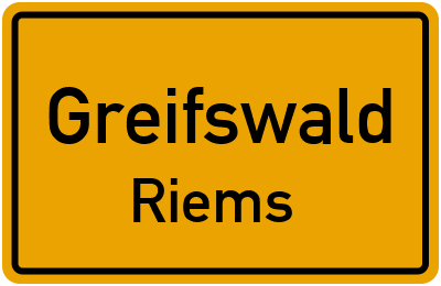 Straßenverzeichnis Greifswald Riems