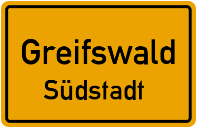 Straßenverzeichnis Greifswald Südstadt