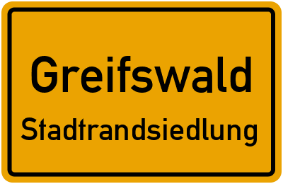 Straßenverzeichnis Greifswald Stadtrandsiedlung
