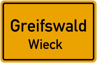 Straßenverzeichnis Greifswald Wieck
