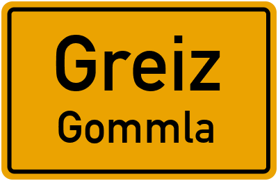 Straßenverzeichnis Greiz Gommla