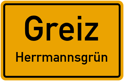 Straßenverzeichnis Greiz Herrmannsgrün