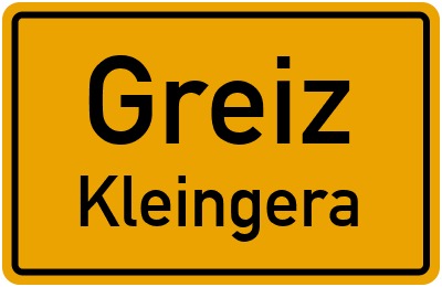 Straßenverzeichnis Greiz Kleingera