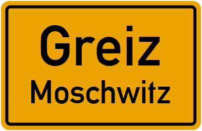 Straßenverzeichnis Greiz Moschwitz