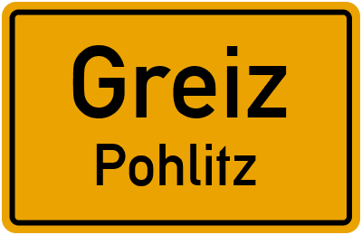 Straßenverzeichnis Greiz Pohlitz