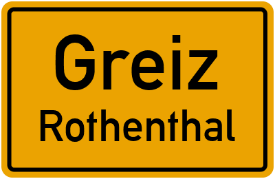 Straßenverzeichnis Greiz Rothenthal