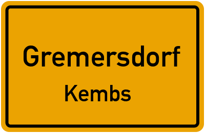 Straßenverzeichnis Gremersdorf Kembs