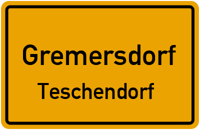 Straßenverzeichnis Gremersdorf Teschendorf