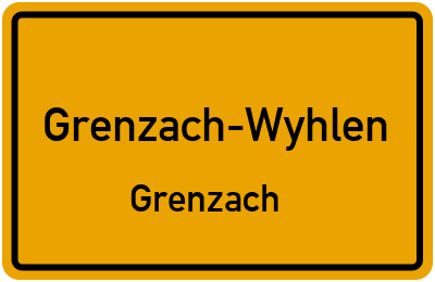 Straßenverzeichnis Grenzach-Wyhlen Grenzach