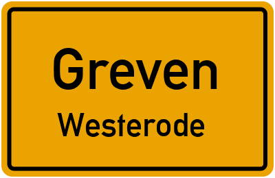 Straßenverzeichnis Greven Westerode