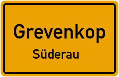 Straßenverzeichnis Grevenkop Süderau