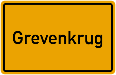 Ortsschild von Gemeinde Grevenkrug in Schleswig-Holstein