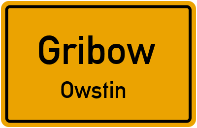Straßenverzeichnis Gribow Owstin