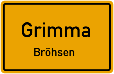 Straßenverzeichnis Grimma Bröhsen