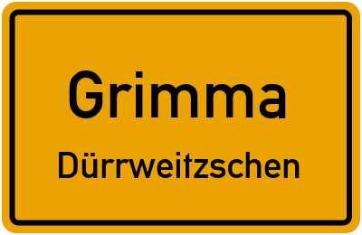 Straßenverzeichnis Grimma Dürrweitzschen
