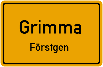 Straßenverzeichnis Grimma Förstgen
