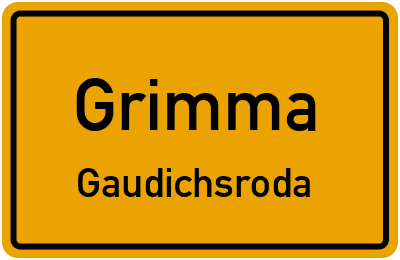 Straßenverzeichnis Grimma Gaudichsroda