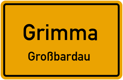 Straßenverzeichnis Grimma Großbardau
