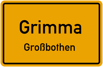 Straßenverzeichnis Grimma Großbothen