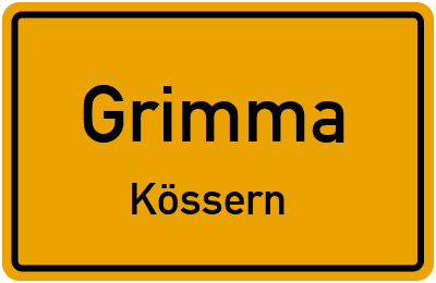 Straßenverzeichnis Grimma Kössern