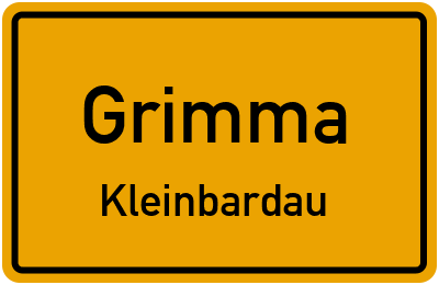 Straßenverzeichnis Grimma Kleinbardau
