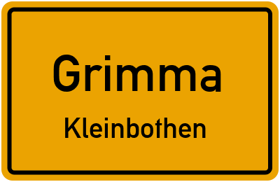 Straßenverzeichnis Grimma Kleinbothen