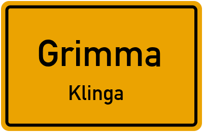 Straßenverzeichnis Grimma Klinga