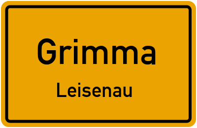 Straßenverzeichnis Grimma Leisenau