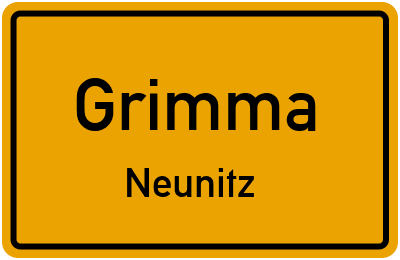 Straßenverzeichnis Grimma Neunitz