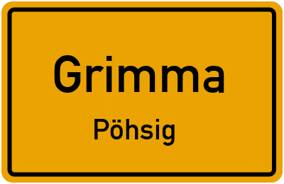 Straßenverzeichnis Grimma Pöhsig
