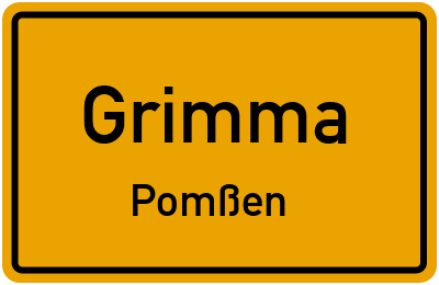 Straßenverzeichnis Grimma Pomßen