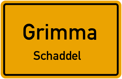 Straßenverzeichnis Grimma Schaddel