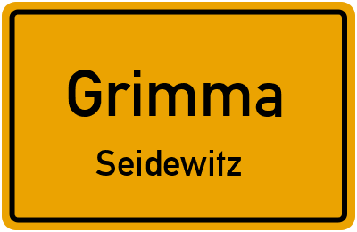 Straßenverzeichnis Grimma Seidewitz