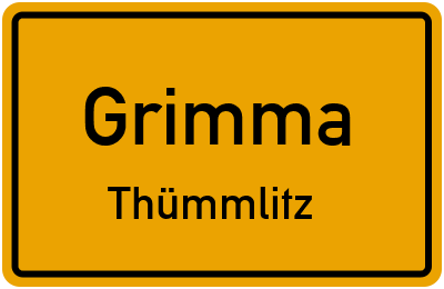 Straßenverzeichnis Grimma Thümmlitz