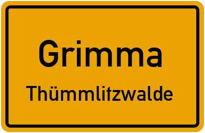 Straßenverzeichnis Grimma Thümmlitzwalde