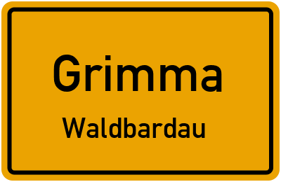 Straßenverzeichnis Grimma Waldbardau