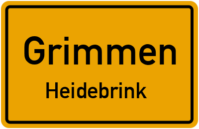 Straßenverzeichnis Grimmen Heidebrink