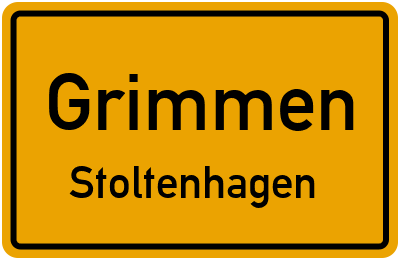 Straßenverzeichnis Grimmen Stoltenhagen