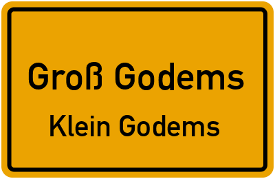 Straßenverzeichnis Groß Godems Klein Godems