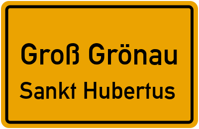 Straßenverzeichnis Groß Grönau Sankt Hubertus