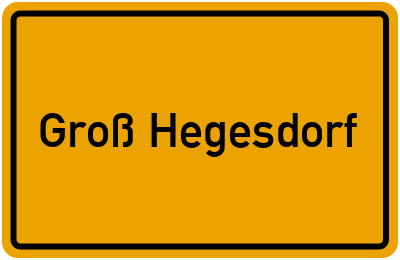 Groß Hegesdorf in Niedersachsen