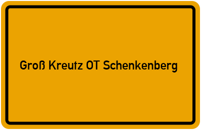 Branchenbuch Groß Kreutz OT Schenkenberg, Brandenburg