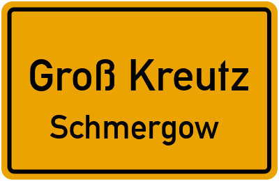 Straßenverzeichnis Groß Kreutz Schmergow